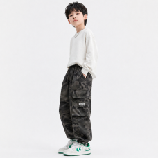 Джогери Alder Military для хлопчика 9-14 років мом карго baggy,Сірий 134