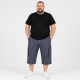 Бриджи мужские Sport большие размеры 2XL-6XL карго в клетку,Черный, 5XL