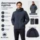 Куртка двусторонняя M.a.d.i.s.s. мужская с капюшоном на холлофайбере,Графит, XL