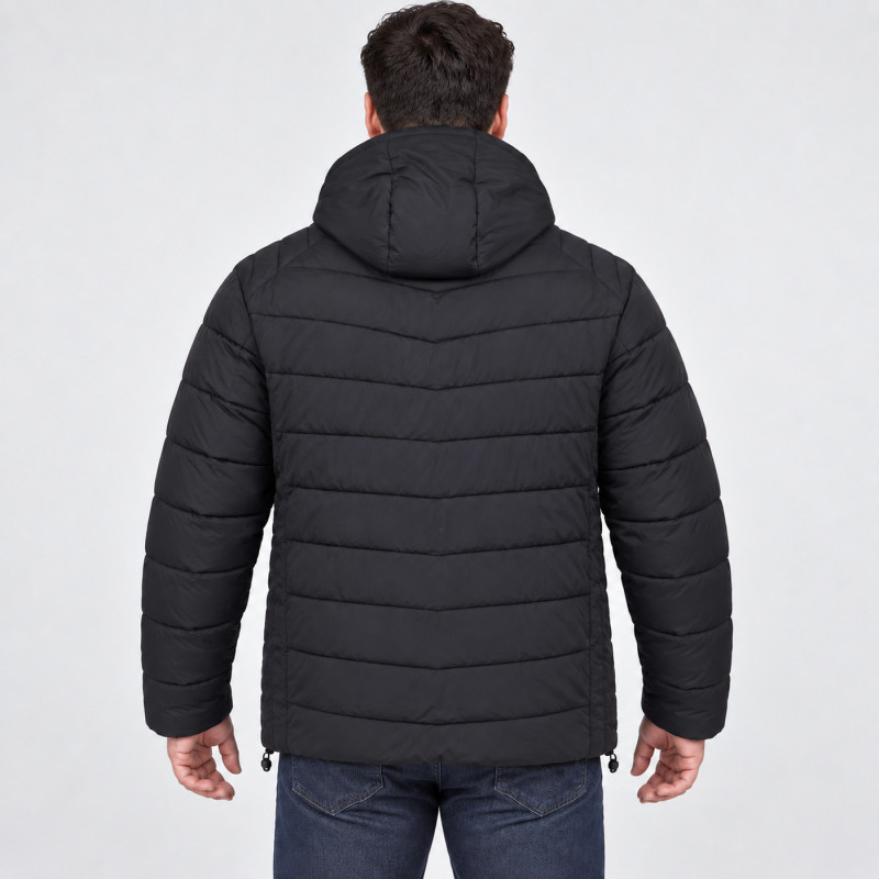 Мужская зимняя куртка батал Boos & Jack 5XL–10XL Thinsulate,Черный,7XL