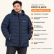 Мужская зимняя куртка батал Boos & Jack 5XL–10XL Thinsulate,Темно-синий,8XL