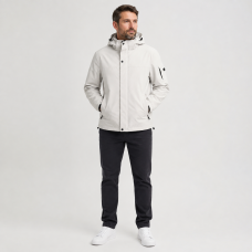 Куртка демисезонная M.a.d.i.s.s. мужская M-4XL на подкладке,Светло-бежевый, M