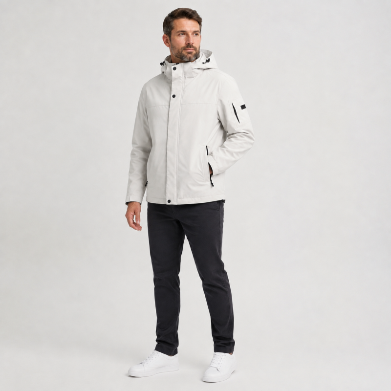 Куртка демисезонная M.a.d.i.s.s. мужская M-4XL на подкладке,Светло-бежевый, M