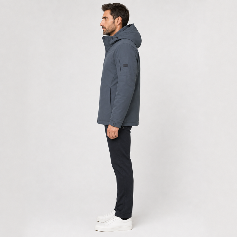 Куртка демисезонная M.a.d.i.s.s. мужская M-4XL на подкладке,Графитовый хаки, 4XL