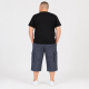 Бриджи мужские Sport большие размеры 2XL-6XL карго в клетку,Черный, 6XL