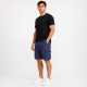 Шорты мужские Sport в клетку 2XL-6XL — летние карго шорты на резинке,Темно-синий, 5XL
