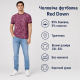 Футболка чоловіча Red-Down 2XL-5XL - великі розміри, 95% бавовна 5% еластан, 5XL, Бордовий