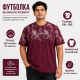 Футболка Red Down чоловіча 6XL-9XL бавовняна великого розміру, 6XL, Бордовий