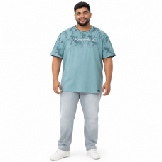 Футболка Red Down чоловіча 6XL-9XL бавовняна великого розміру, 6XL, Зелений
