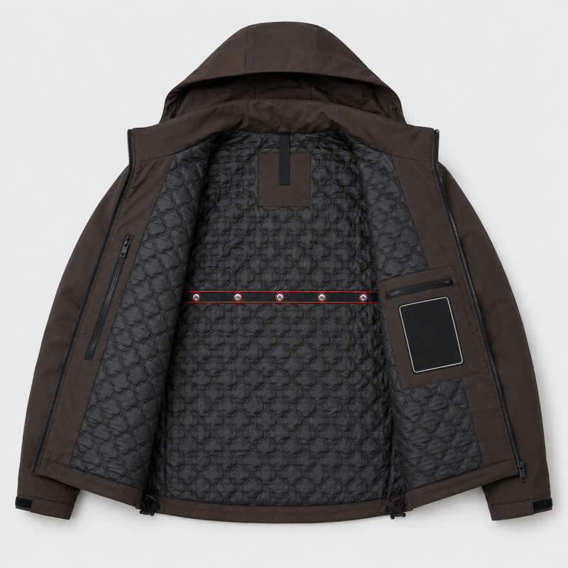 Куртка демисезонная M.a.d.i.s.s. мужская M-4XL,Темный шоколад, XXL