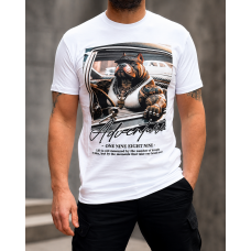 Футболка чоловіча Daniel Jones з принтом бавовна Туреччина M-XXL,M,Білий