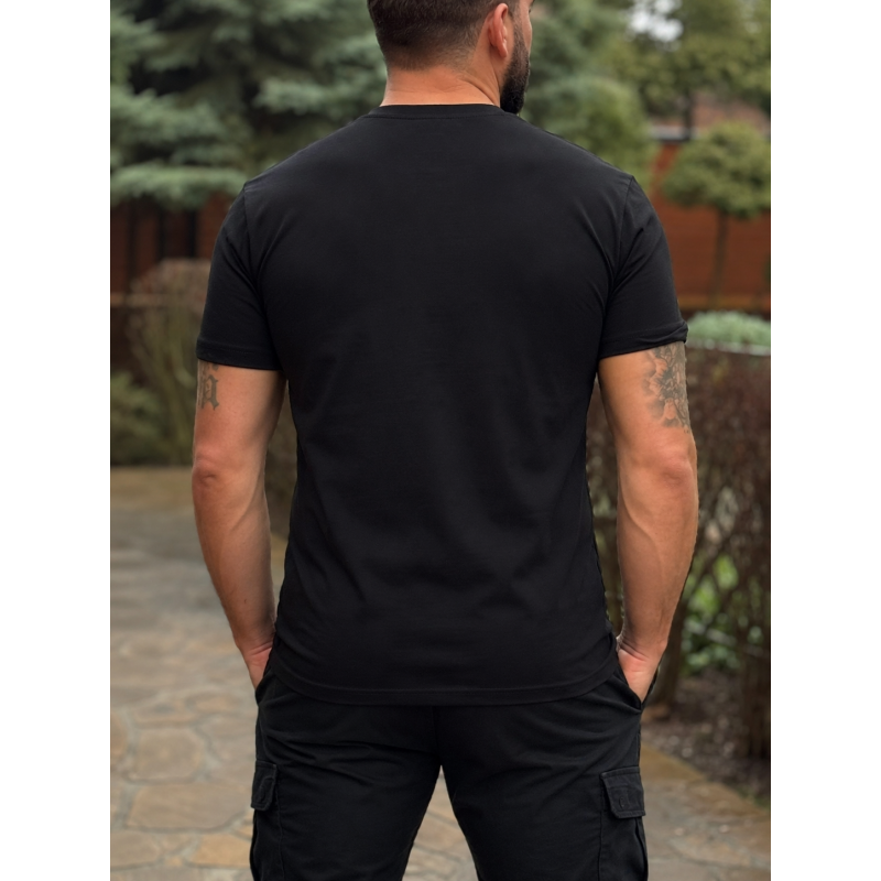 Футболка чоловіча Daniel Jones з принтом бавовна Туреччина M-XXL,XL,Чорний
