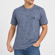 Футболка чоловіча Red-Down 2XL-5XL - великі розміри, 95% бавовна 5% еластан,4XL,Сірий