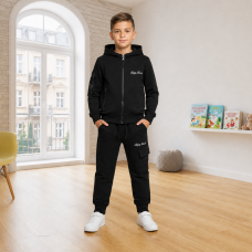 Спортивный костюм Happy House для мальчика 4-12 лет с карго карманами,Черный 122-128