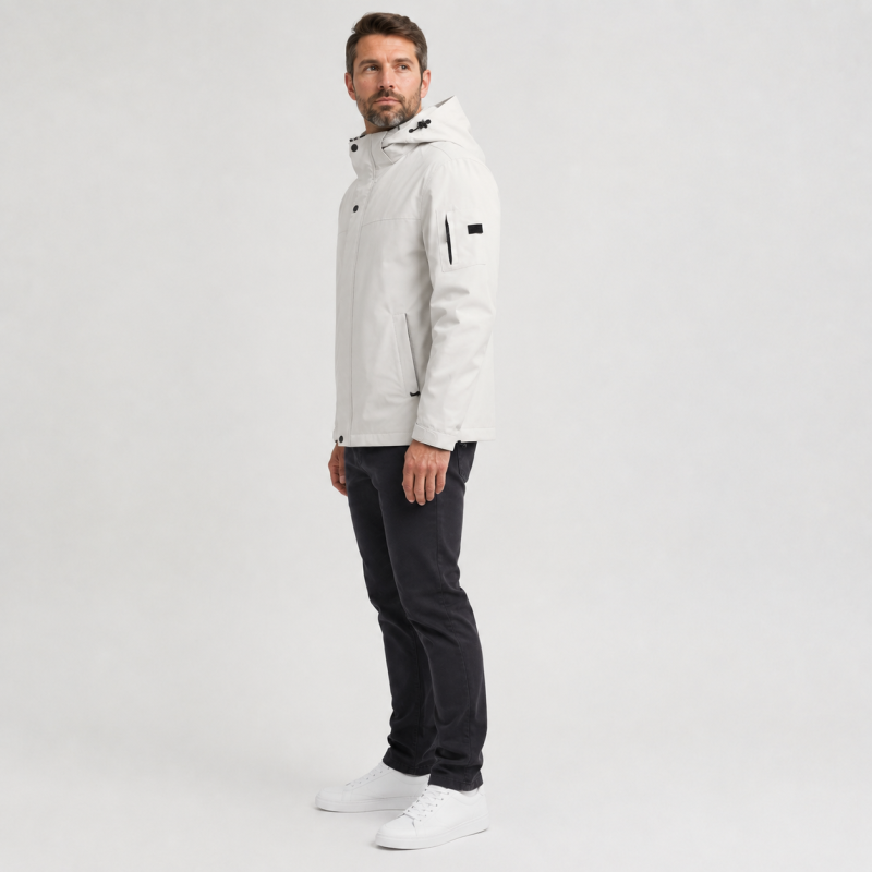Куртка демисезонная M.a.d.i.s.s. мужская M-4XL на подкладке,Светло-бежевый, 4XL