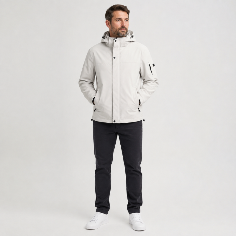 Куртка демисезонная M.a.d.i.s.s. мужская M-4XL на подкладке,Светло-бежевый, 4XL