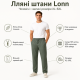 Штани Lonn чоловічі лляні XL-6XL літні рівні на резинці,XXXL, Хакі