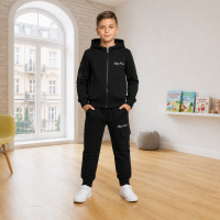 Спортивный костюм Happy House для мальчика 4-12 лет с карго карманами,Черный 146-152