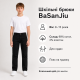 Брюки BaSanJiu коттоновые для мальчика 9-15 лет,Черный, 164