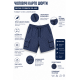 Шорты мужские Sport в клетку 2XL-6XL — летние карго шорты на резинке,Синий, XXXL