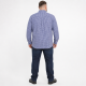 Рубашка мужская Gold Golf Man в клетку большие размеры,10XL, Синий с белым