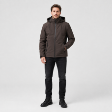 Куртка демисезонная M.a.d.i.s.s. мужская M-4XL,Темный шоколад, 4XL