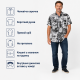 Чоловіча сорочка Gold Golf Man льон бавовна короткий рукав XL-5XL,XXXL, Білий з чорним