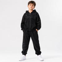 Костюм спортивный Nice Studio для мальчика оверсайз,Черный 160