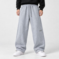Теплые штаны GMWL для мальчика широкие Baggy,Серый, 164