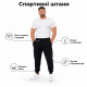 Спортивні штани CRAMP чоловічі 6XL-10XL батал на манжетах, 6XL, Чорний