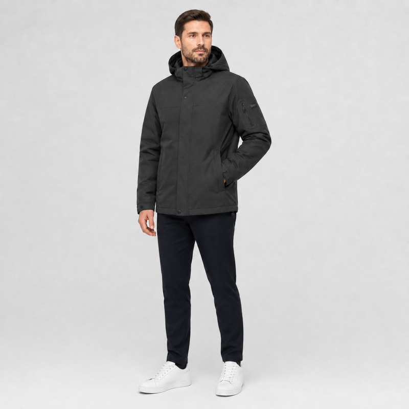 Куртка демисезонная M.a.d.i.s.s. мужская M-4XL на подкладке,Графит, L