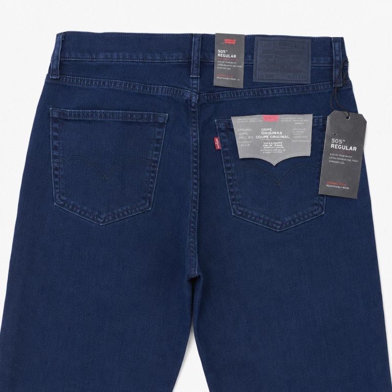 Джинсы мужские Levis 506 Regular прямые 99% коттон 1% эластан, 34  Темно-синий