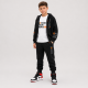 Костюм спортивный Happy House для мальчика 3 в 1, Черный с оранжевым 158-164