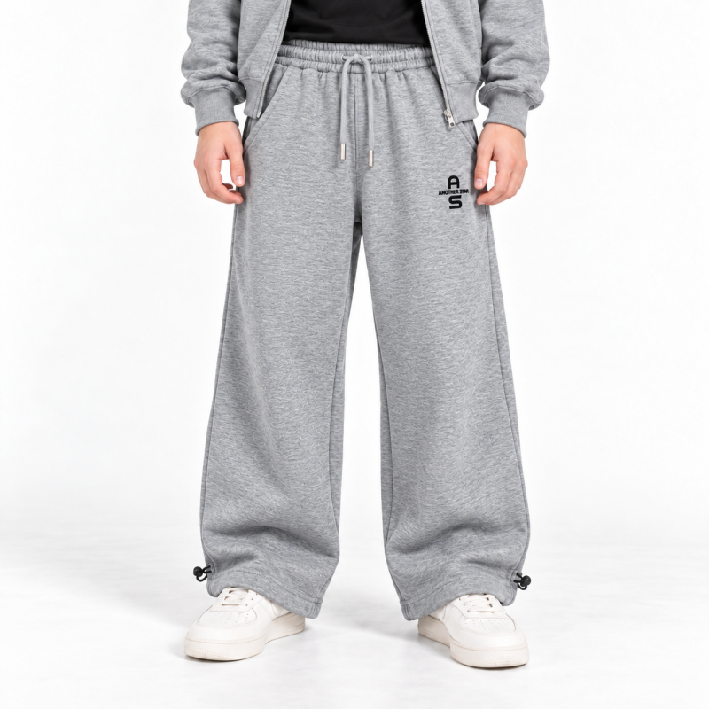 Теплый костюм Alder для мальчика с худи и брюками Baggy,Серый 164