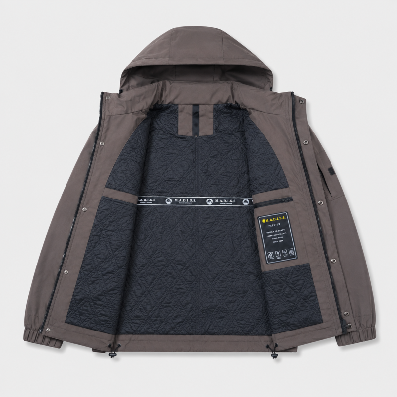 Куртка демисезонная M.a.d.i.s.s. мужская M-4XL на подкладке,Мокко, L