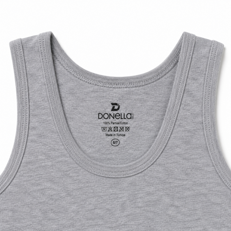 Майка Donella для хлопчика бавовна 100% білизна 3-12 років,Сірий,116