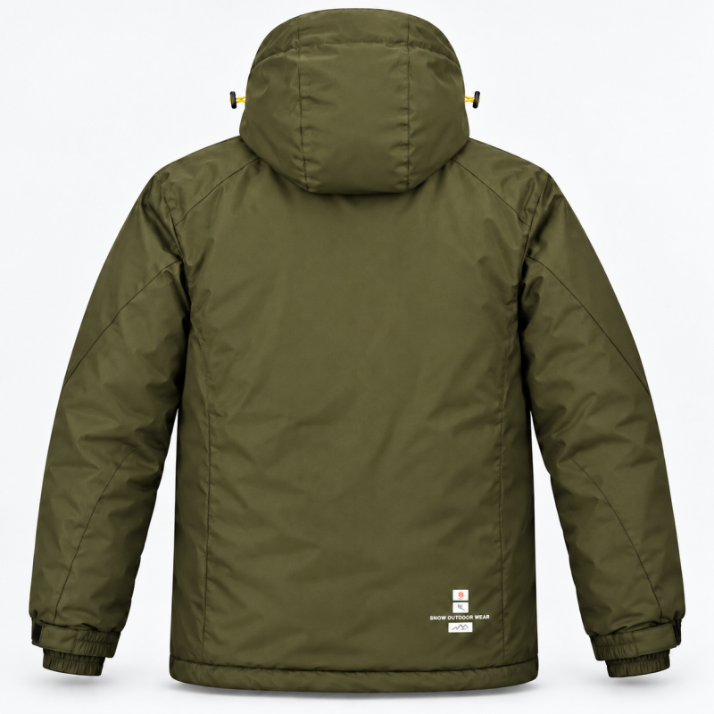 Термокуртка Snow мужская XXL-6XL зимняя мембранная Omni-Heat,XXL, Хаки