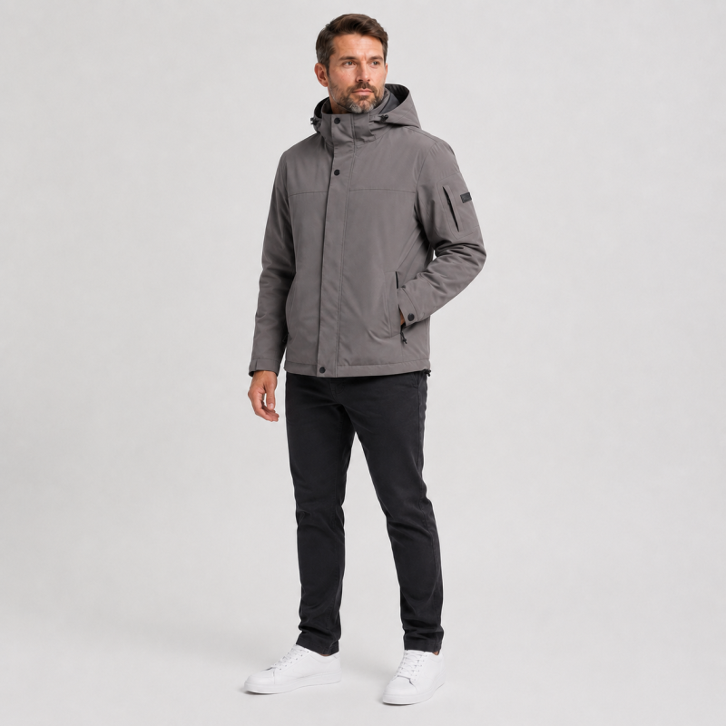 Куртка демисезонная M.a.d.i.s.s. мужская M-4XL на подкладке,Мокко, XXXL