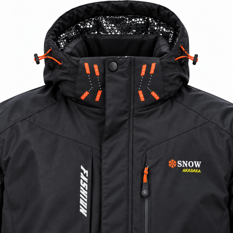 Термокуртка Snow мужская XXL-6XL зимняя мембранная Omni-Heat,XXXL, Черный