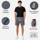 Чоловічі шорти NК з тканини кукурудза бавовна з еластаном розміри M-3XL,Темно-сірий, M