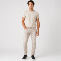 Чоловічі джинси CDEVOIR slim fit звужені, 34, Бежевий