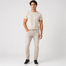 Чоловічі джинси CDEVOIR slim fit звужені, 34, Бежевий