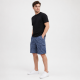 Шорты мужские Sport в клетку 2XL-6XL — летние карго шорты на резинке,Синий с голубым, 5XL