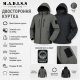 Куртка двусторонняя M.a.d.i.s.s. мужская с капюшоном на холлофайбере,Оливковый, M