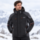 Термокуртка зимняя Snow мужская M-3XL мембранная Omni-Heat,XL, Черный