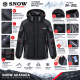 Термокуртка зимняя Snow мужская M-3XL мембранная Omni-Heat,XL, Черный