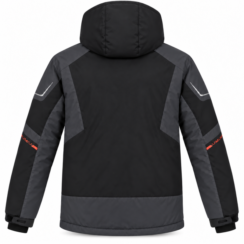 Термокуртка зимняя Snow мужская M-3XL мембранная Omni-Heat,L, Черный