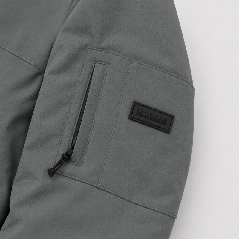 Куртка демисезонная M.a.d.i.s.s. мужская M-4XL на подкладке,Оливковый, 4XL