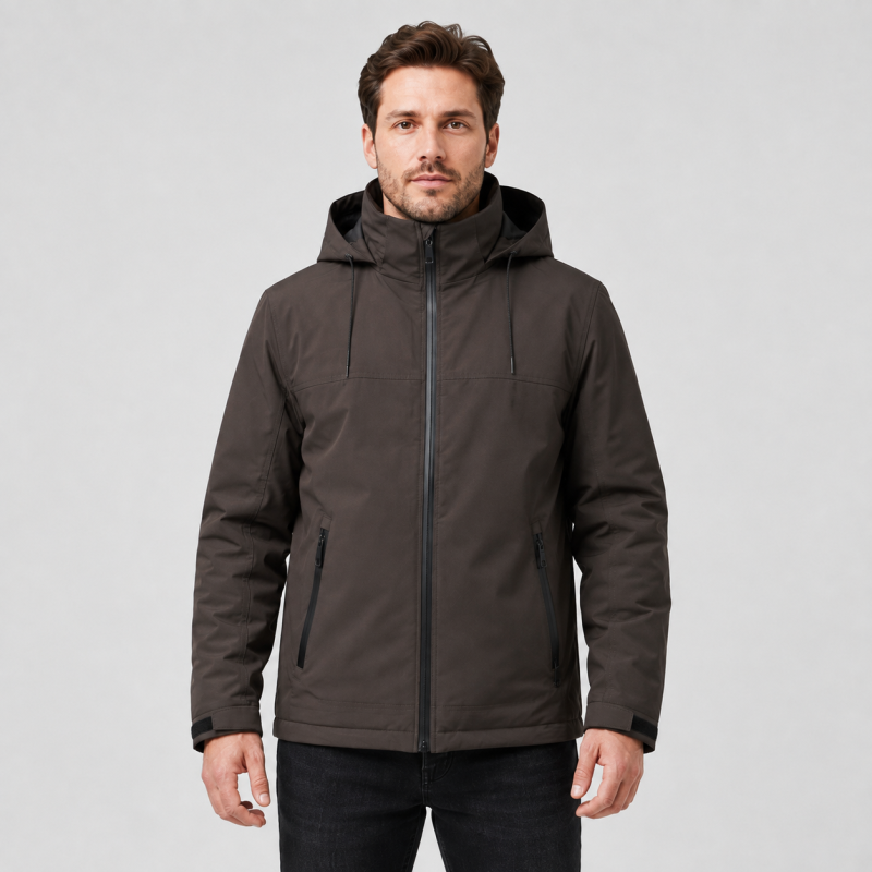 Куртка демисезонная M.a.d.i.s.s. мужская M-4XL,Темный шоколад, M