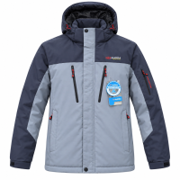Термокуртка зимняя Audsa мужская M-3XL мембранная Omni-Heat,XXXL, Серый